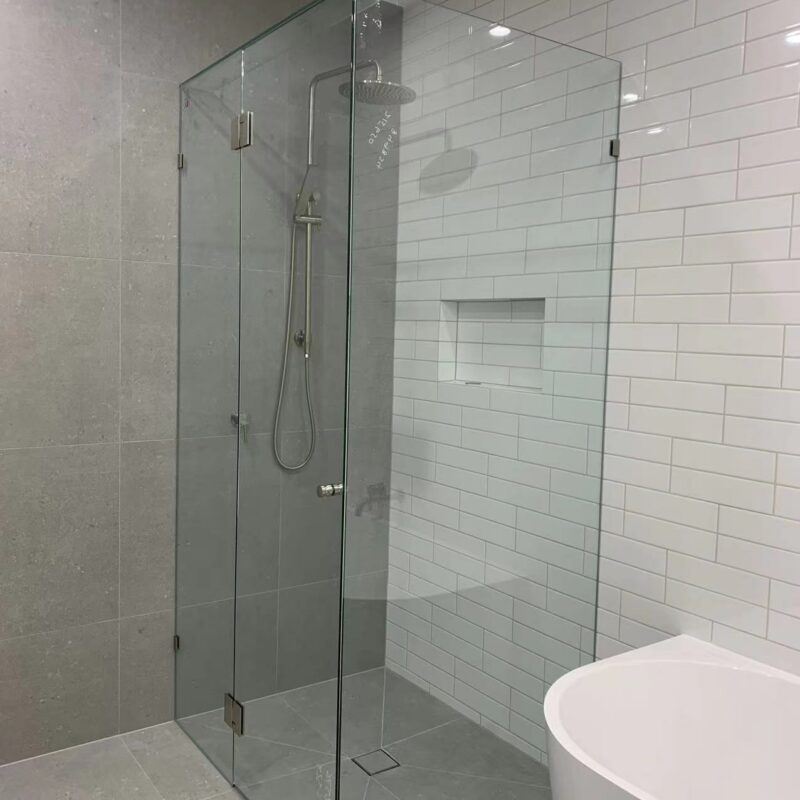Pivot Door Frameless GEM C Front Panel Only Shower Screen
