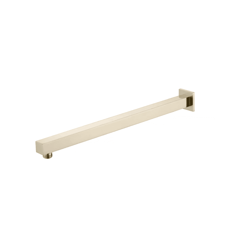 Cresta Square 450mm Wall Shower Arm - Brushed Gold