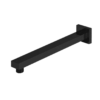 Cresta Square 450mm Wall Shower Arm - Black