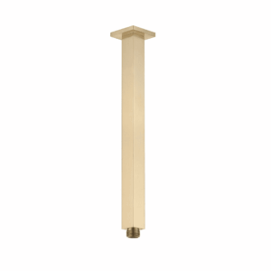 Cresta 300mm Square Ceiling Shower Arm - Brushed Gold