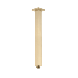 Cresta 300mm Square Ceiling Shower Arm - Brushed Gold