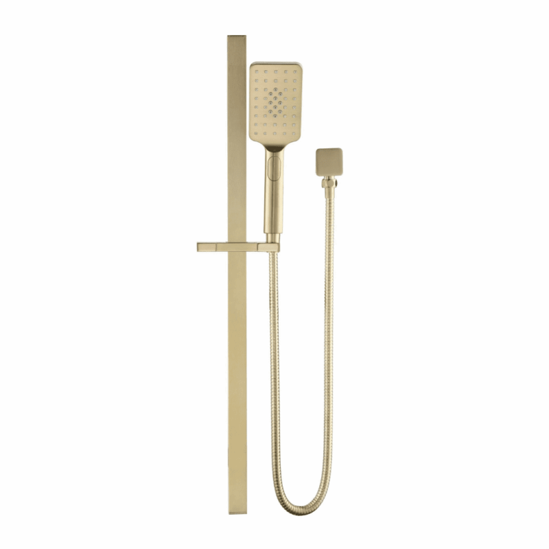 Cresta Single 740mm Shower Rail - Brushed Gold