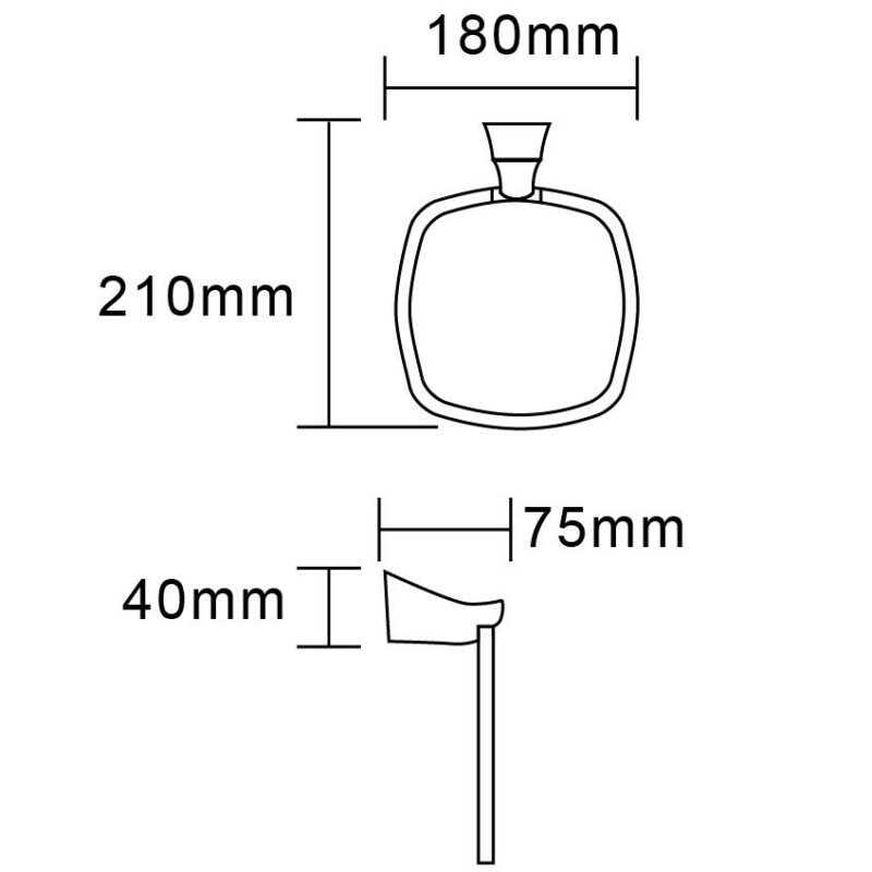 EXON TOWEL RING - Chrome