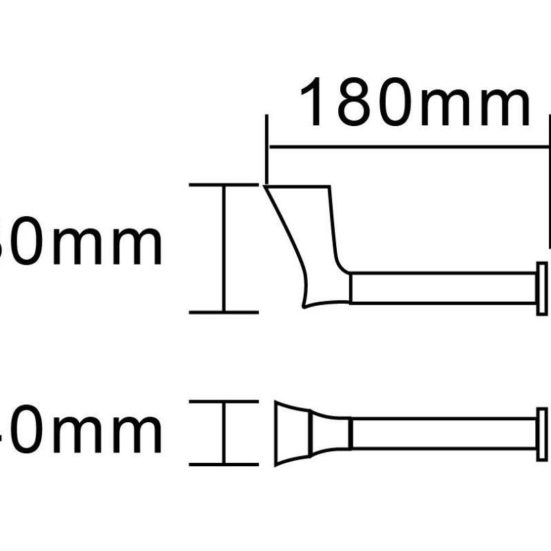 EXON Toilet Roll Holder - Matte Black