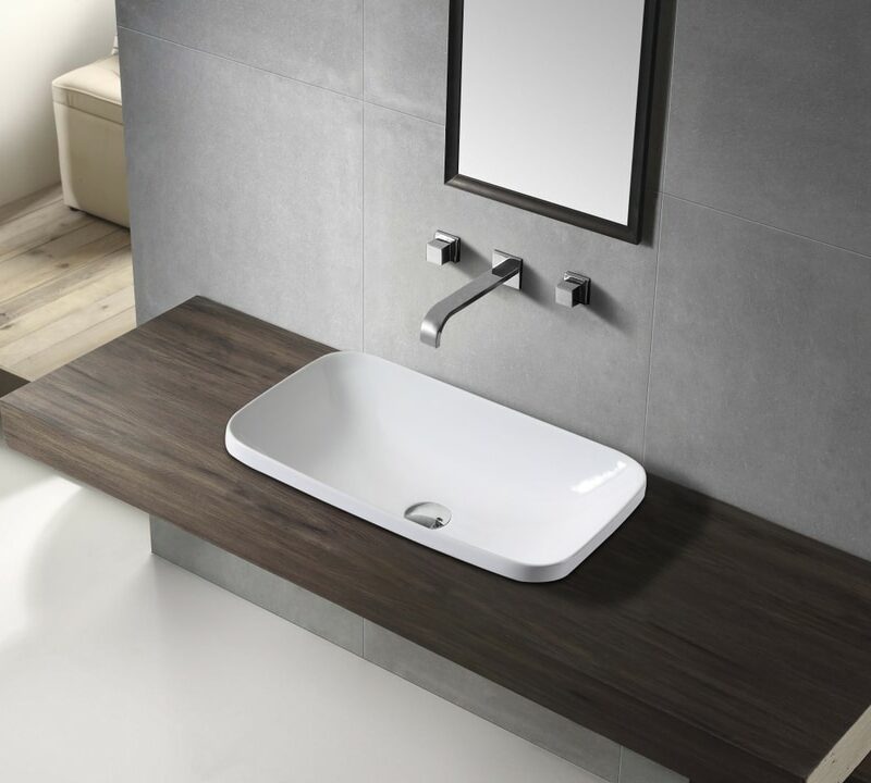 MILAN 500* 380 mm Drop In Basin Gloss White