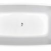 CHLOE 1500/ 1700 Soft Square Free Standing Bathtub White