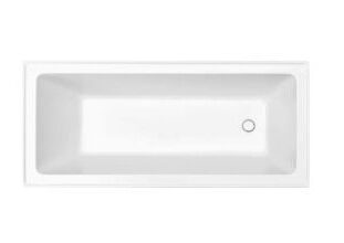 CHELSEA 1500/ 1700 Square Drop In Bathtub Gloss White TB412