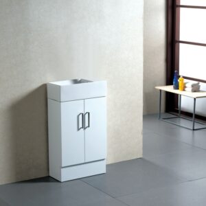 TINY 500 Gloss White Free Standing Vanity
