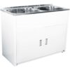 LAVASSA Double Bowl Laundry Trough & Cabinet 2x45L
