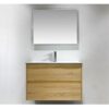 VT NUTRO 750 Light Oak Wall Hung Vanity