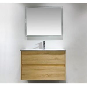 VT NUTRO 750 Light Oak Wall Hung Vanity
