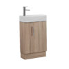 PICCOLO 500 Light Oak Slim Compact Free Standing Vanity