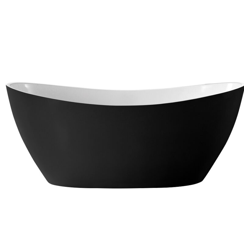 CURO 1500/ 1700 Free Standing Bathtub Matt Black