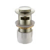 Brushed Nickel 32mm With Overflow Pop Up Waste