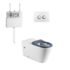 SUPER CARE R&T In-wall Floor Pan Disabled Toilet Package