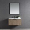 VIVO 900 Groove Light Oak Wall Hung Vanity