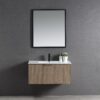 VIVO 750 Groove Light Oak Wall Hung Vanity
