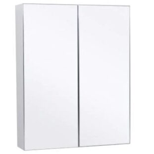 BELLA 600mm Mirrored Shaving Cabinet White
