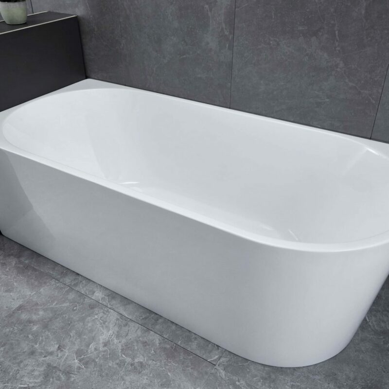 VICTOR 1700mm Left Hand Corner Bathtub Gloss White