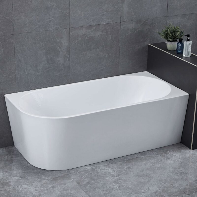 VICTOR 1700mm Right Hand Corner Bathtub Gloss White