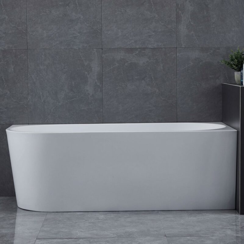 VICTOR 1700mm Right Hand Corner Bathtub Gloss White