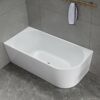 Victor 1500mm Left Hand Corner Freestanding Bathtub - overflow option
