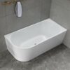Victor 1500mm Right Hand Corner Freestanding Bathtub - overflow option