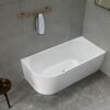 Victor 1500mm Right Hand Corner Freestanding Bathtub - overflow option