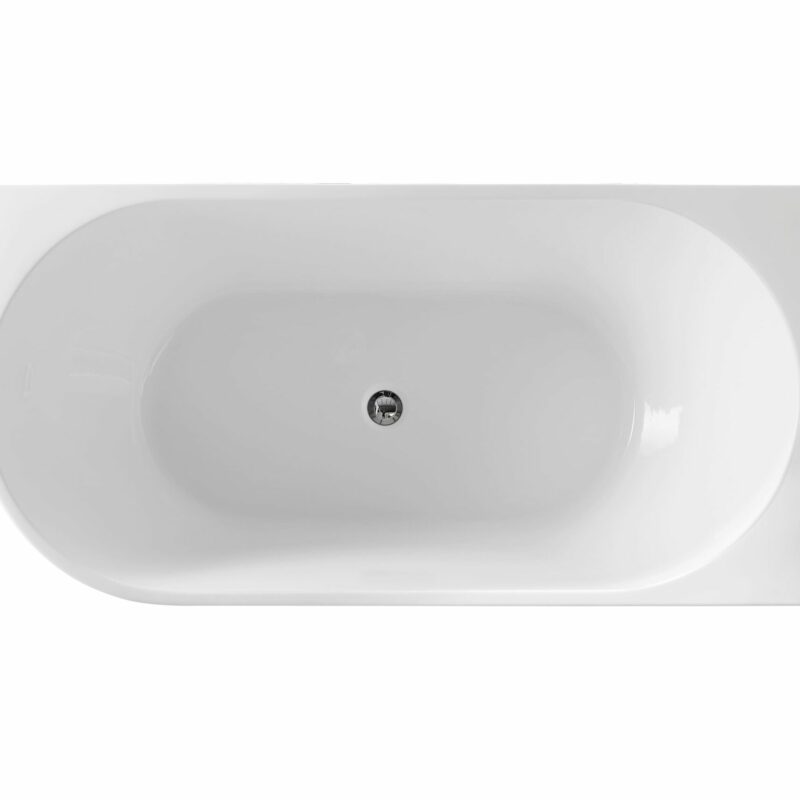 Victor 1500mm Right Hand Corner Freestanding Bathtub - overflow option
