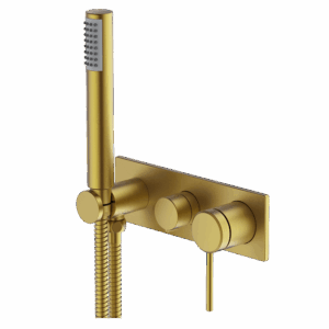 POCO 3 Hole Bath/ Shower Set BRUSHED BRASS