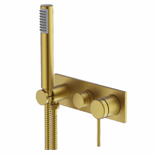 POCO 3 Hole Bath/ Shower Set BRUSHED BRASS