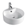465mm Round Above Counter Basin Gloss White