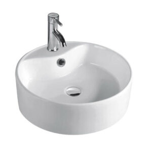 465mm Round Above Counter Basin Gloss White