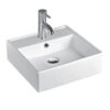 410mm Square Above Counter Basin Gloss White