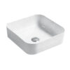 385mm Square Above Counter Basin Gloss White