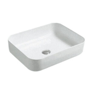 500* 390* 130mm rectangular Above Counter Basin Gloss White
