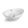 570* 370* 200mm Oval Above Counter Basin Gloss White