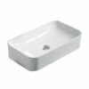 610* 355* 140mm rectangular Above Counter Basin Gloss White