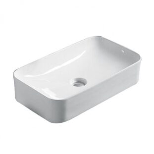 610* 355* 140mm rectangular Above Counter Basin Gloss White