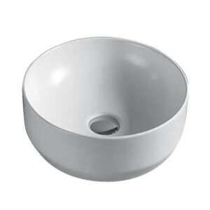 355mm Round Above Counter Basin Matte White