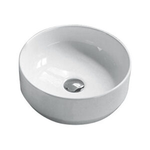 355mm Round Above Counter Basin Gloss White