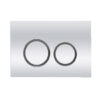 R&T cistern Round Dual Flush Button Chrome/ Black/ White