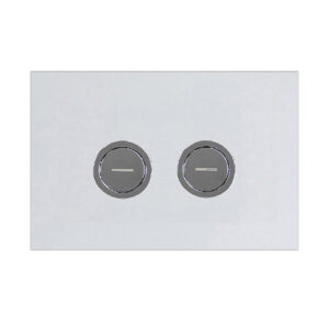 R&T cistern Plastic Pneumatic Push Plate in Chrome