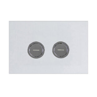 R&T cistern Plastic Pneumatic Push Plate in Chrome