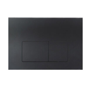 R&T cistern Square Dual Flush Button in Chrome/ Matte Black