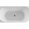 BENITA 1500mm Fluted Left Hand Corner Gloss White Bath Tub