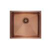 Atlas 450mm Square Single Bowl Handmade Kitchen Sink Copper