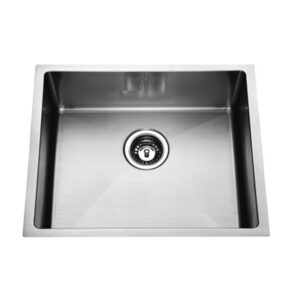 Atlas 550* 450mm Single Bowl Handmade Kitchen Sink Chrome