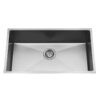 Atlas 700* 400mm Single Bowl Handmade Kitchen Sink Chrome