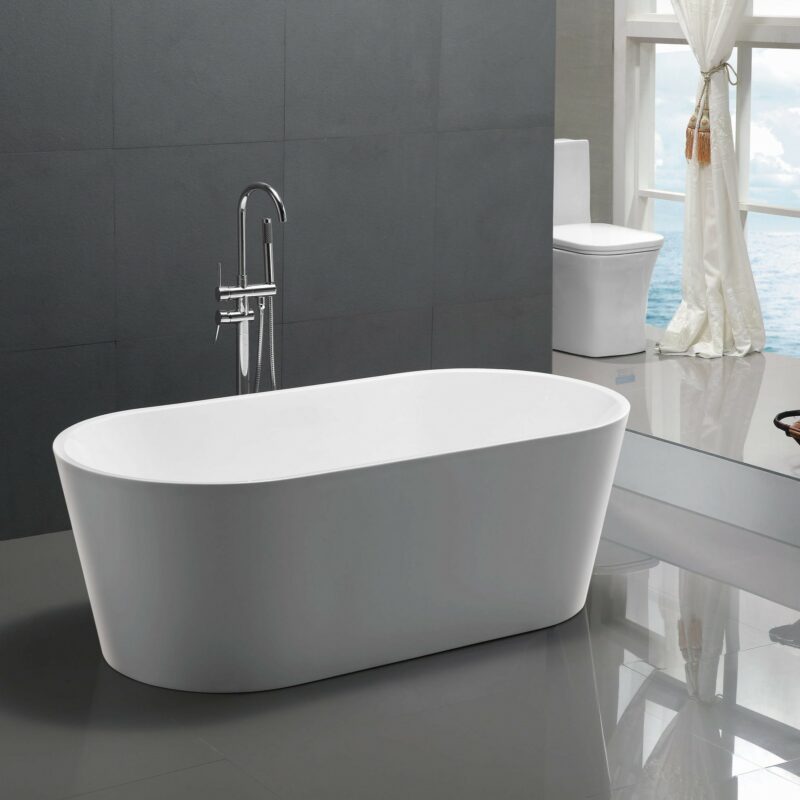 BOSTON 1500 Freestanding Bath Tub Gloss White